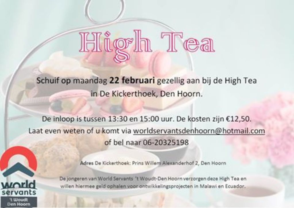 High Tea in Den Hoorn voor goede doel