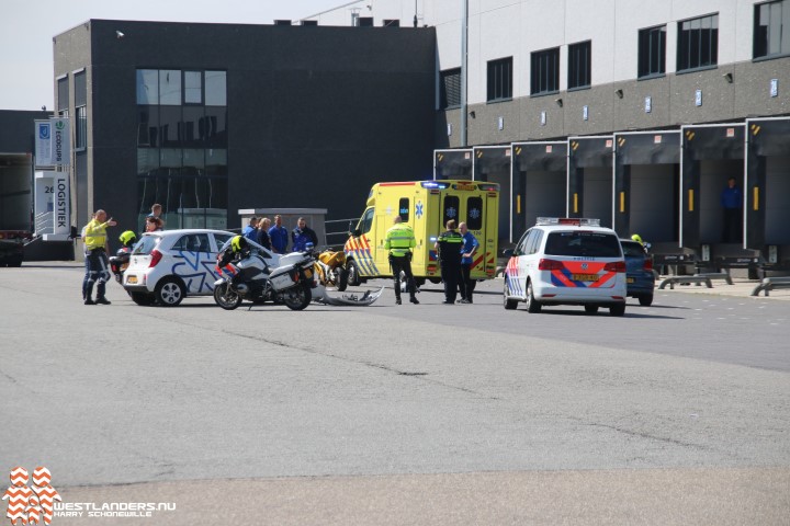 Motorrijder gewond bij ongeluk industrieterrein