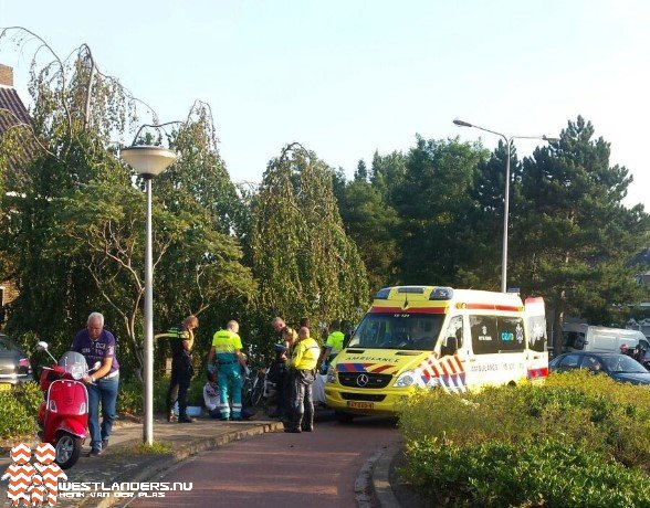 Fietsster verkeerd gevallen