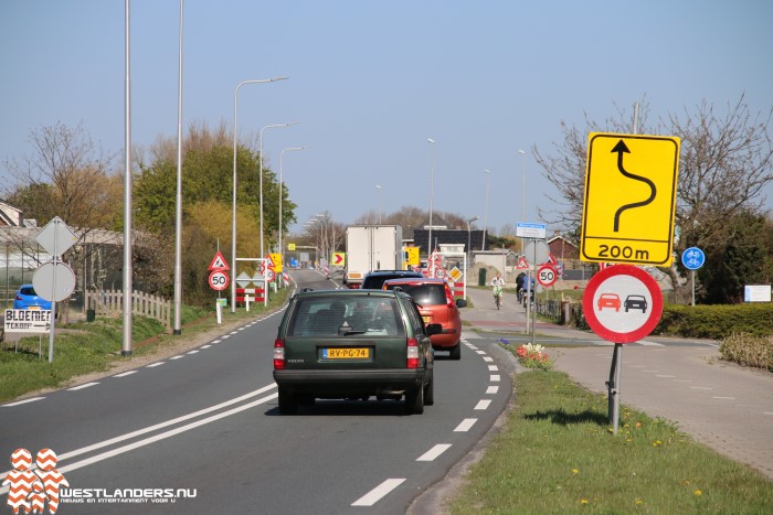 N464 Poeldijk: gedeeltelijke wegafsluiting vanaf volgende week maandag