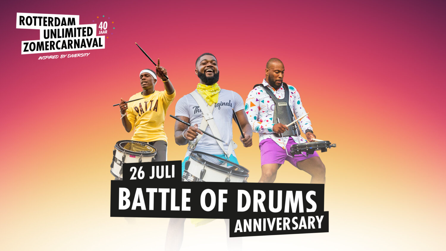 Rotterdams Zomercarnaval begint met Battle of Drums