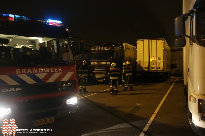 Poging tot brandstichting bij vrachtwagen