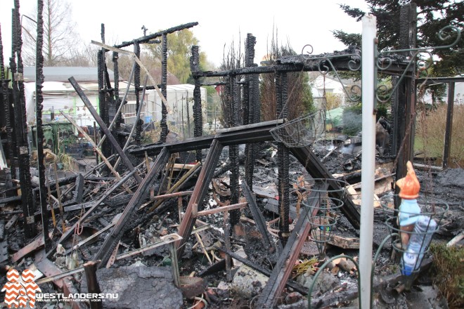 Middelbrand aan de Martinus Nijhoffweg