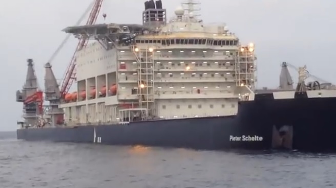 Pieter Schelte op weg naar Tweede Maasvlakte