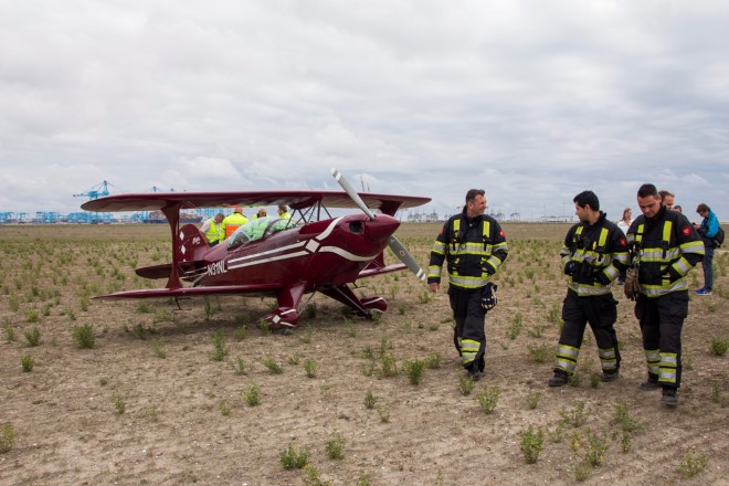 Noodlanding vliegtuigje na mankement