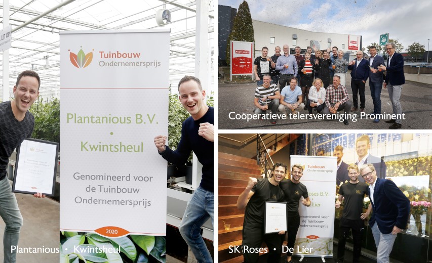 Finalisten Tuinbouw Ondernemersprijs 2020 bekend