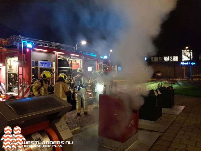 Containerbrand aan het Moddermanplein