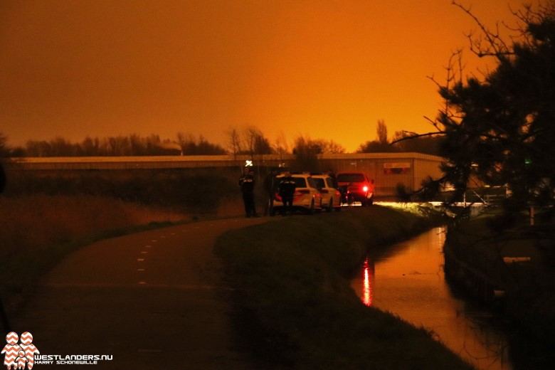 Fietsster te water aan Kralingerpad