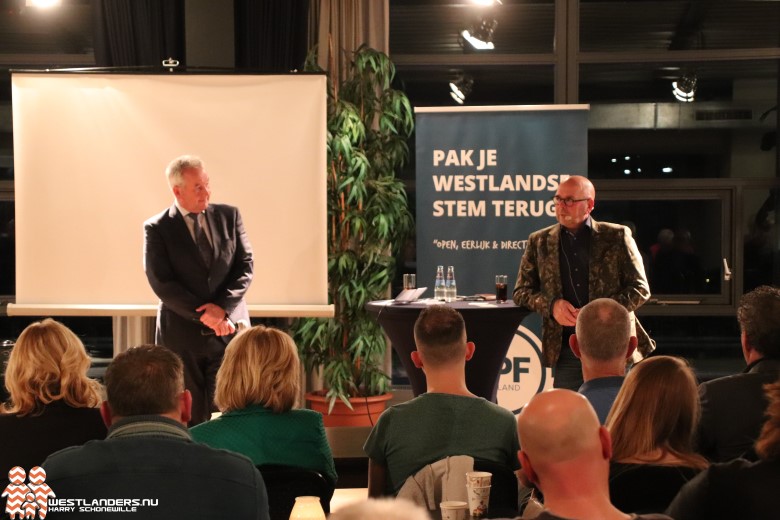 Geslaagde avond LPF Westland met Jan Dijkgraaf