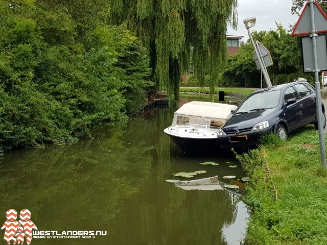 Auto bijna in de sloot na achtervolging