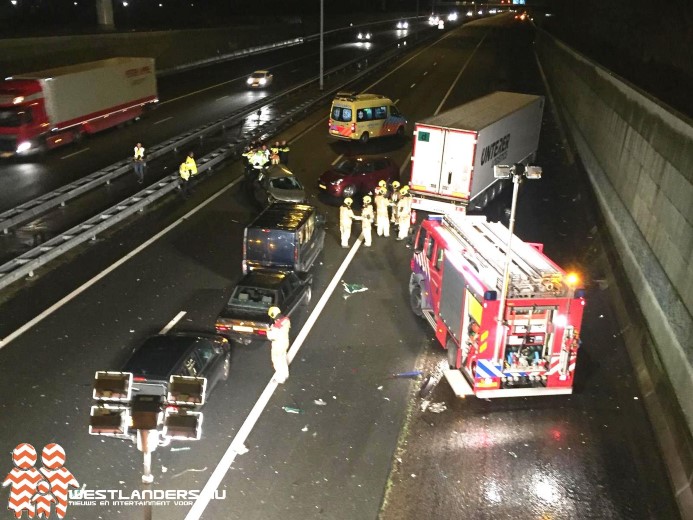 Drie gewonden bij ernstig ongeluk rijksweg A4