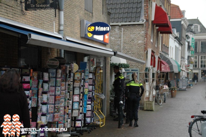 Beelden dader overval Primera Maassluis op TV