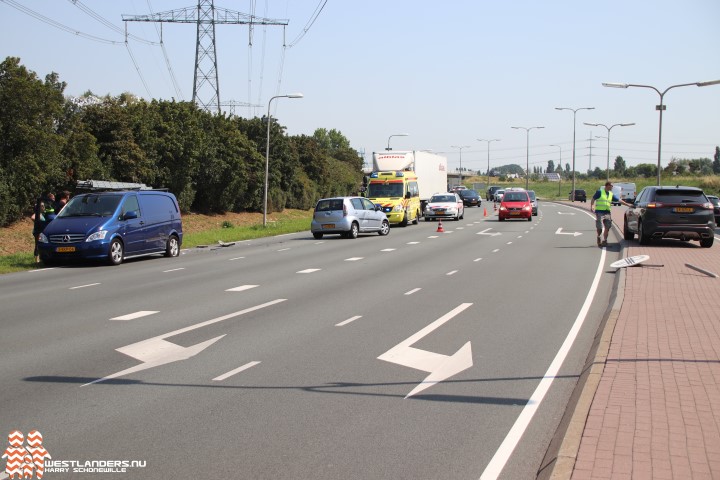 Auto gaat spookrijden na tikkie van vrachtwagen