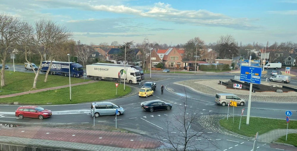 Ongeluk na spookrijden op N223