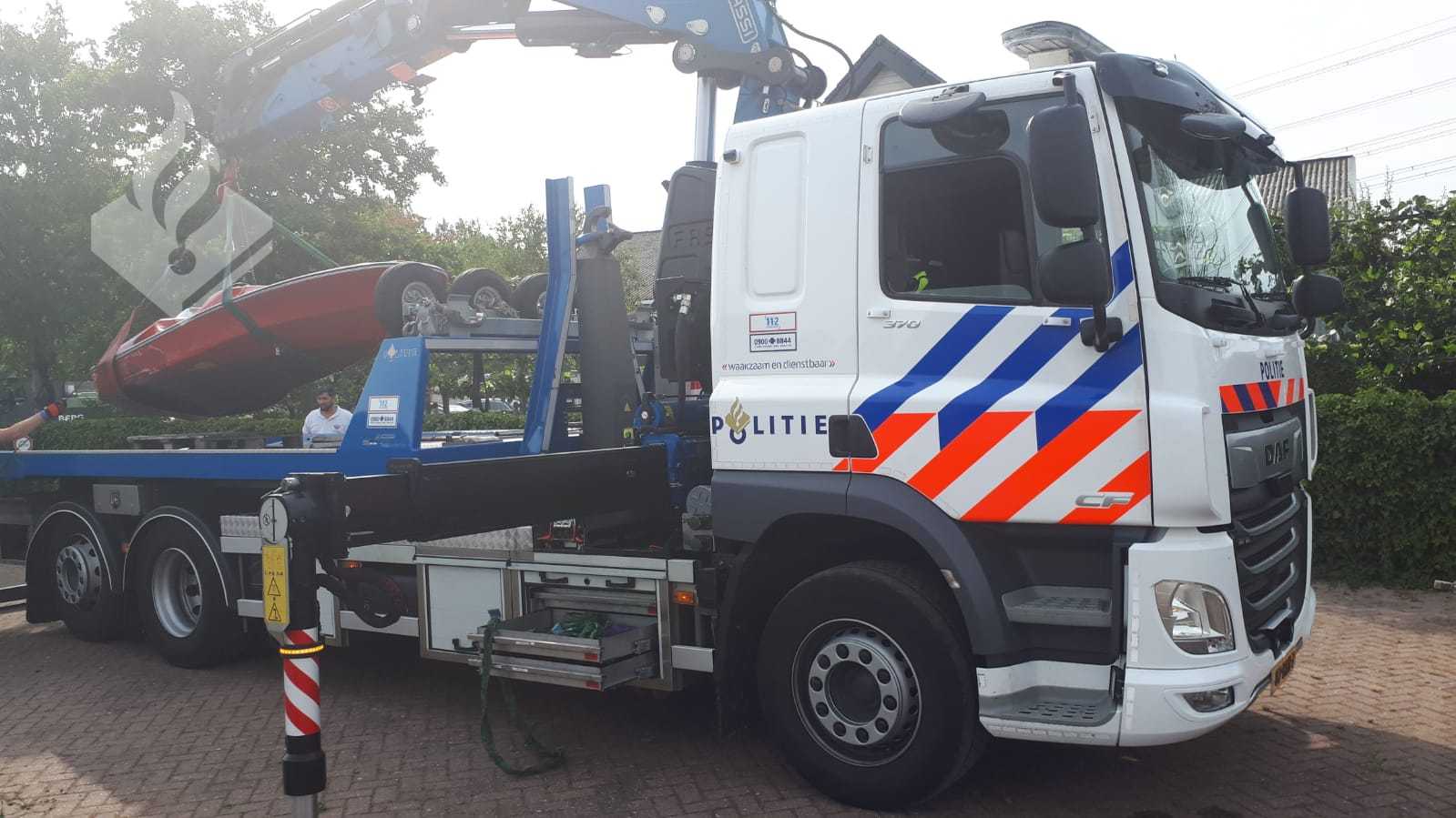 Politie neemt Spitfire speedboot in beslag