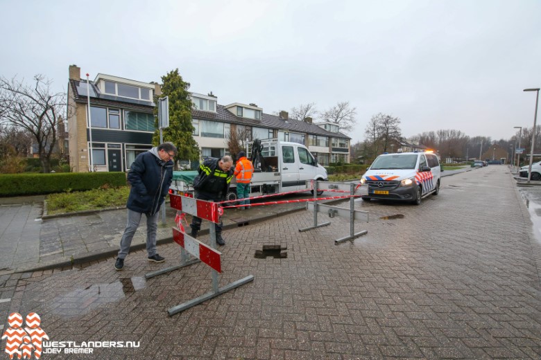 Sinkhole aan de Hoekse Hillweg