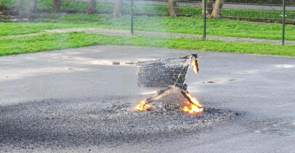 Buitenbrandjes op de oudejaarsmiddag