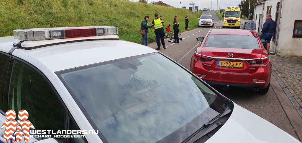 Wielrenner gewond na ongeluk bij de Maasdijk