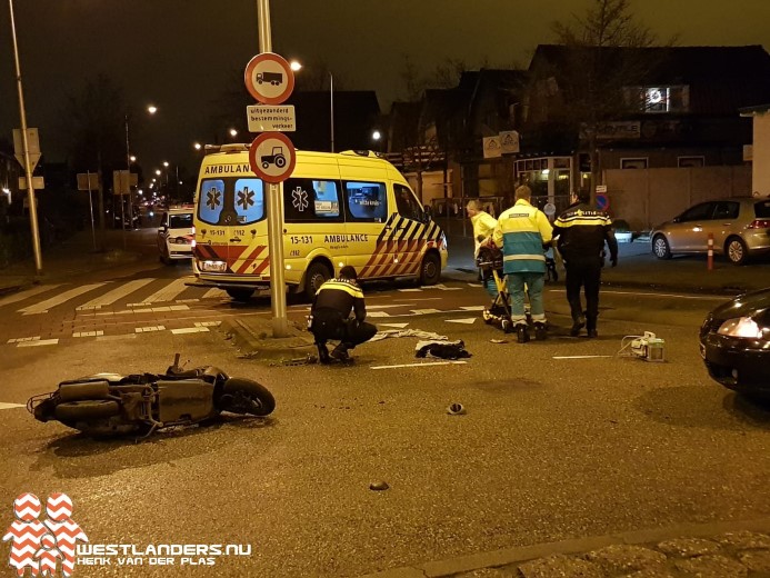 Scooterrijder ernstig gewond na ongeluk