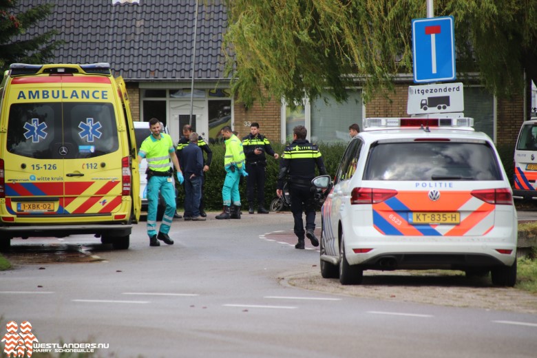 Scooterrijder gewond bij ongeluk Groeneweg