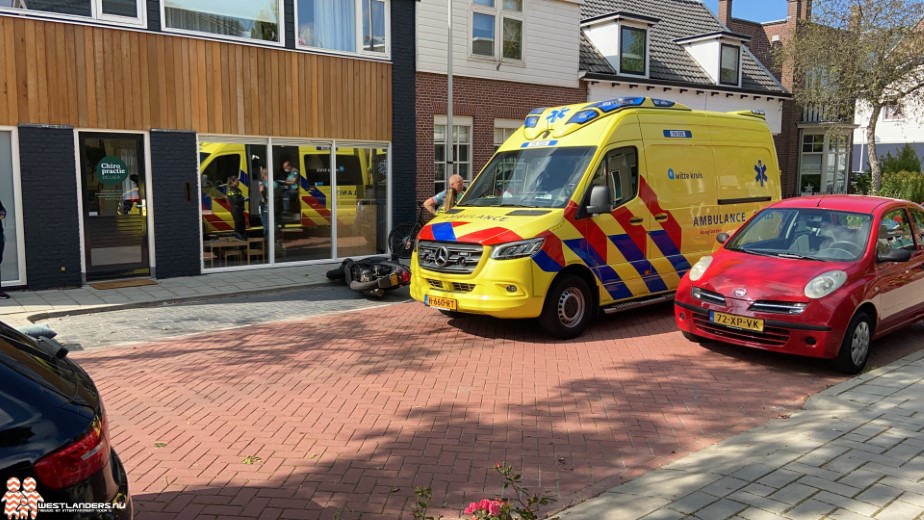 Scooterrijder gewond na ongeluk Emmastraat