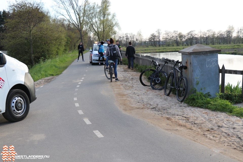 Ongeluk met wielrenner aan het Groeneveld