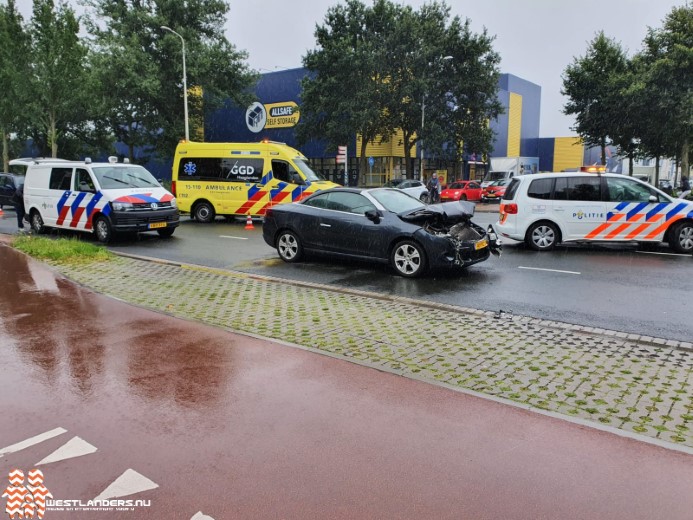 Kop-staart botsing aan de Dedemsvaartweg