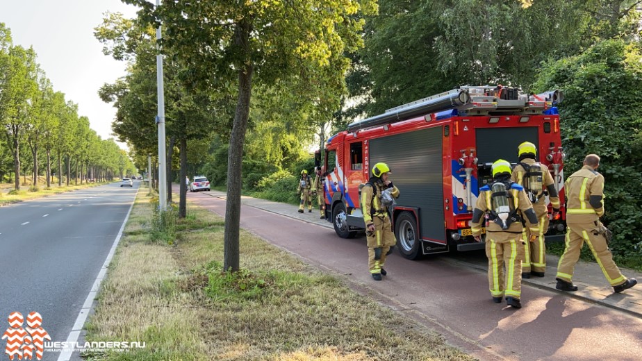 Brandweerkorpsen in actie voor gaslucht