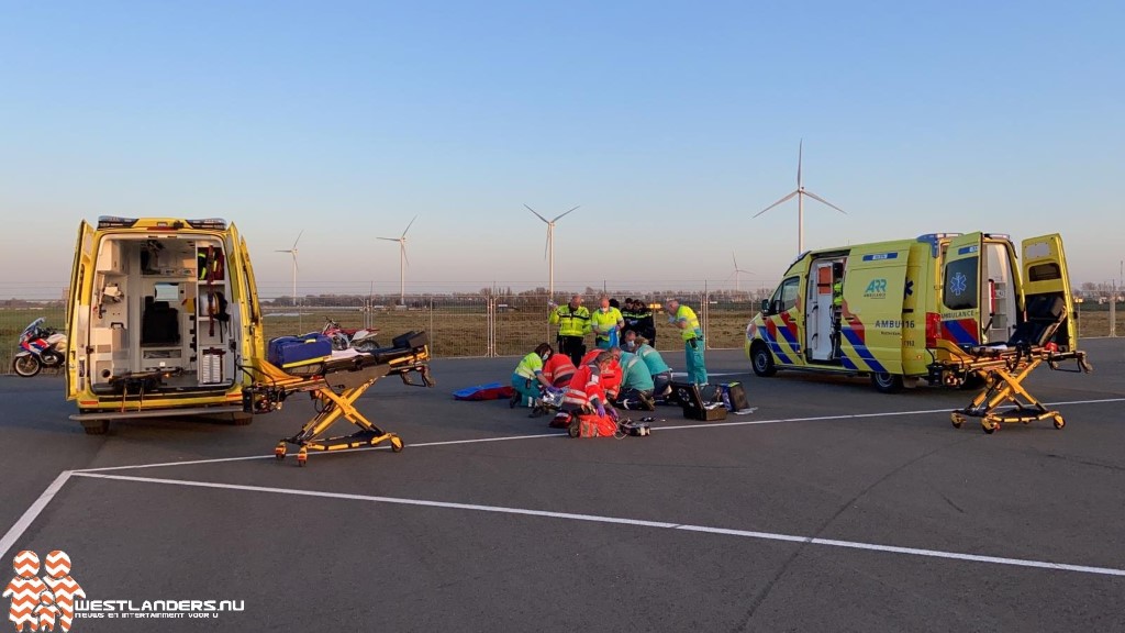 Motorcrosser zwaargewond bij ongeluk Polderhaakweg