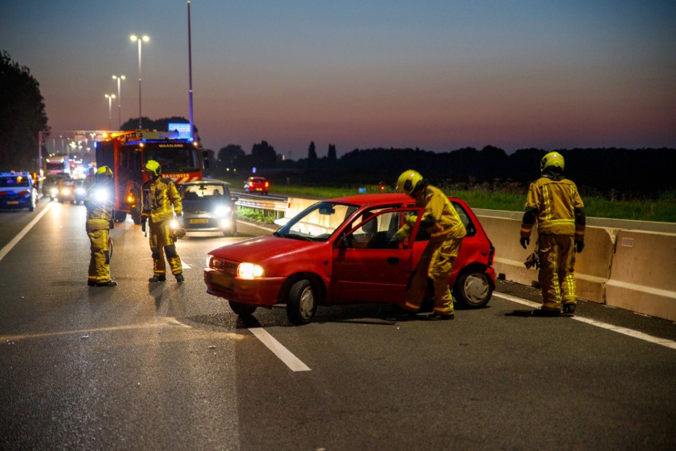 A20 dicht na ongeluk