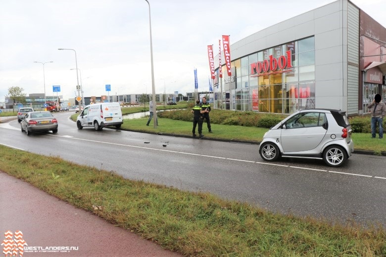 Auto in de slip aan de Bosweg