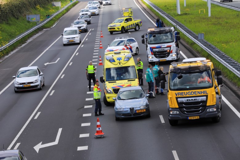 Gewonde bij ongeval A4