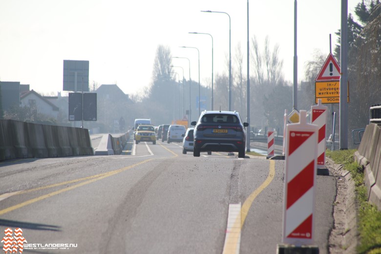 Wegversmalling aan de Nieuweweg (N213)