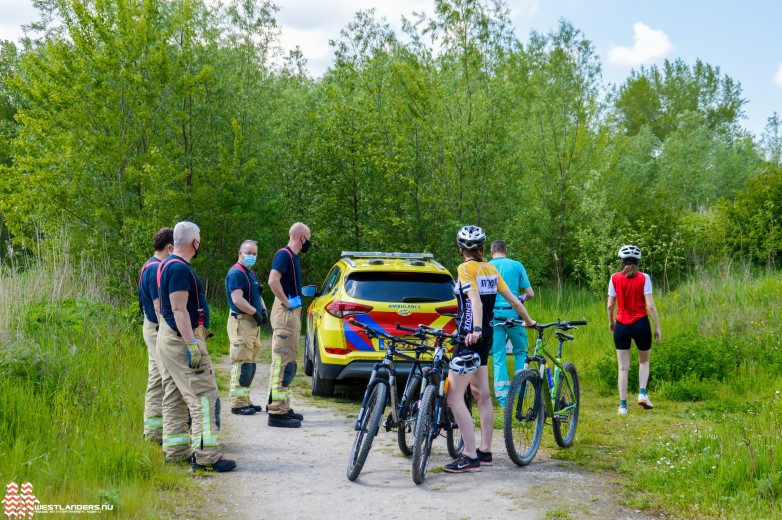 Mountainbiker gewond na val