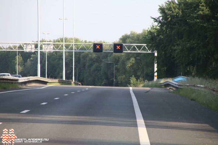 Dit weekend A20 afgesloten tussen Maassluis en Kethelplein