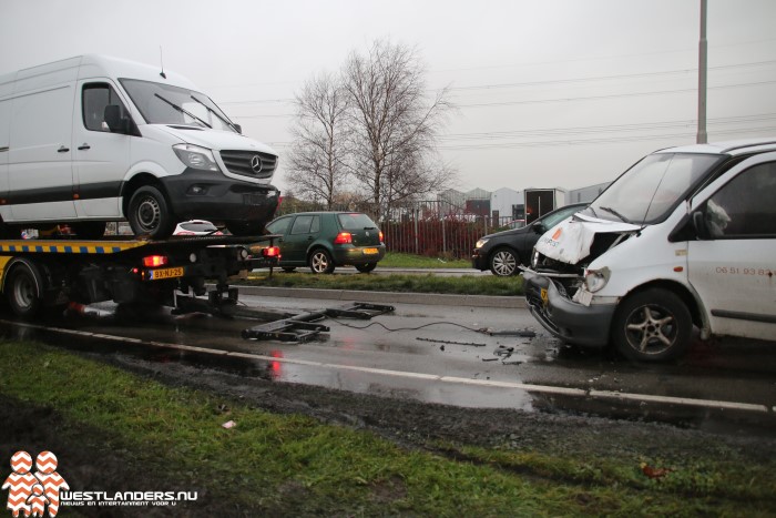 Verkeersopstopping door ongeluk op de Veilingroute