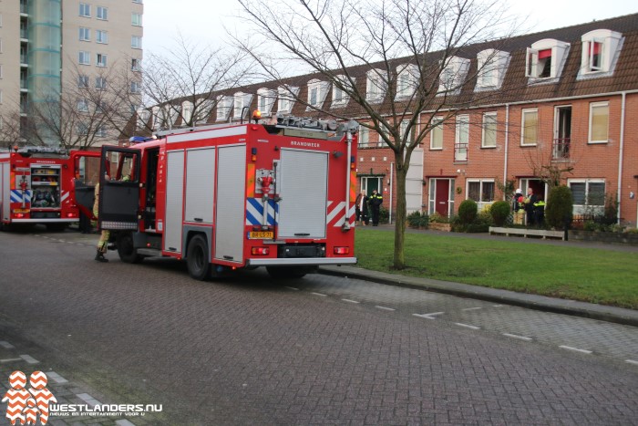 Binnenbrand door brandende gasfles