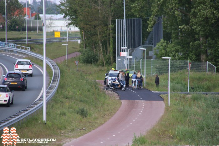 Eerste ongeluk bij de fietsbrug Snelbinder