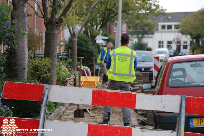 Onderhoudsbeurt aan achterstallig straatwerk