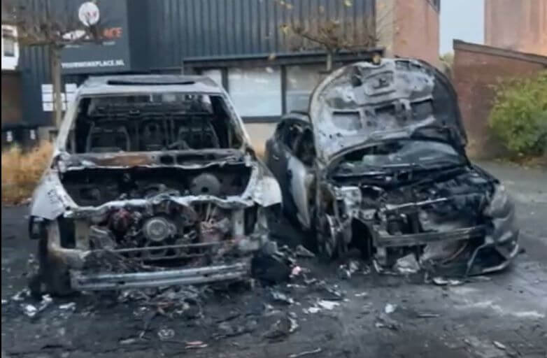 Autobrand aan de Herckenrathstraat