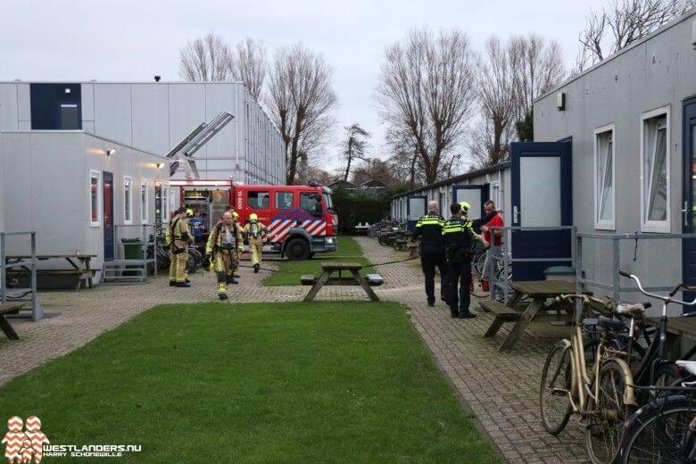 Brand bij woonunits Claes de Wijckerlaan