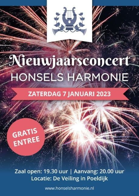 Nieuwjaarsconcert op 7 januari 2023