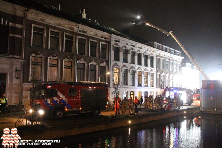 Zolderbrand bij studentenhuis Spoorsingel