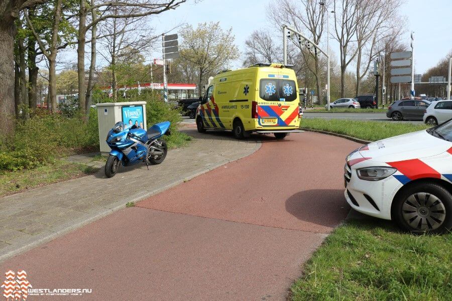 Motorrijdster gewond na ongeluk Lozerlaan