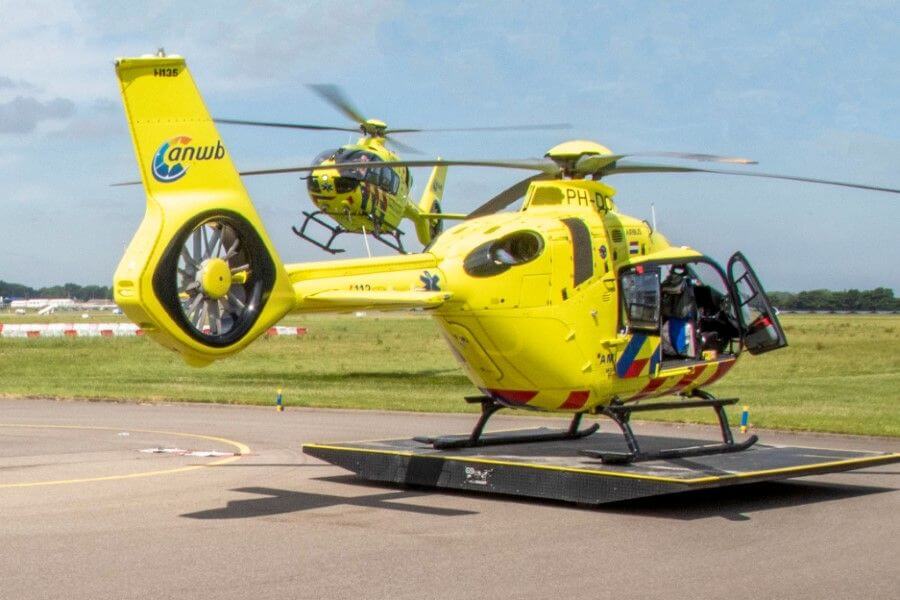 Wisseling van wacht bij traumahelikopters