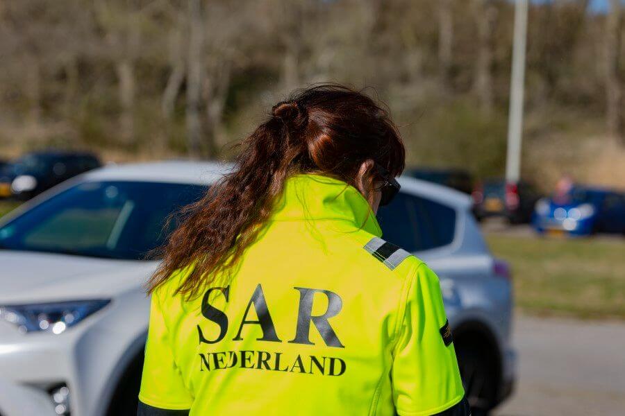 Zoekactie door medewerkers SAR bij Kijkduin