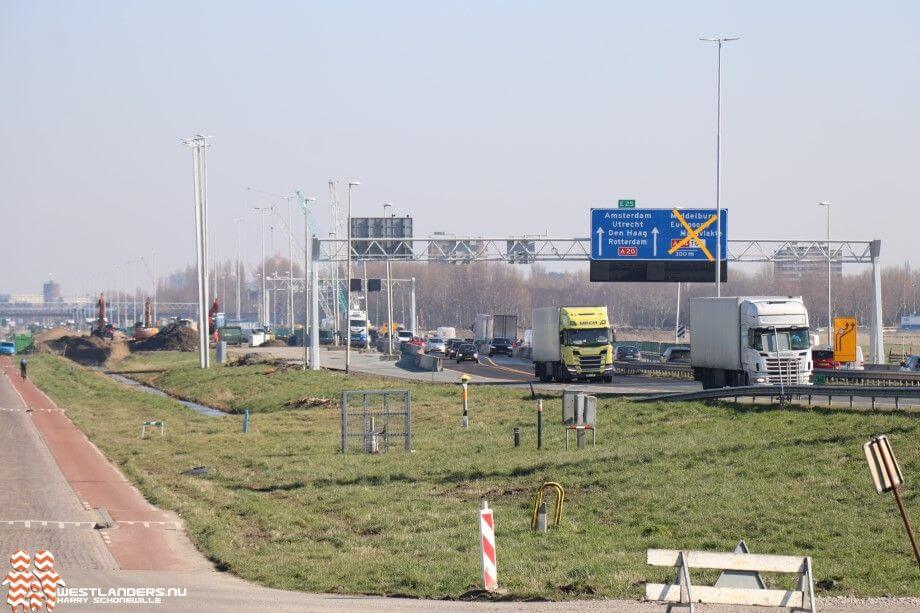 Nachtafsluitingen A20 bij Maassluis en Vlaardingen