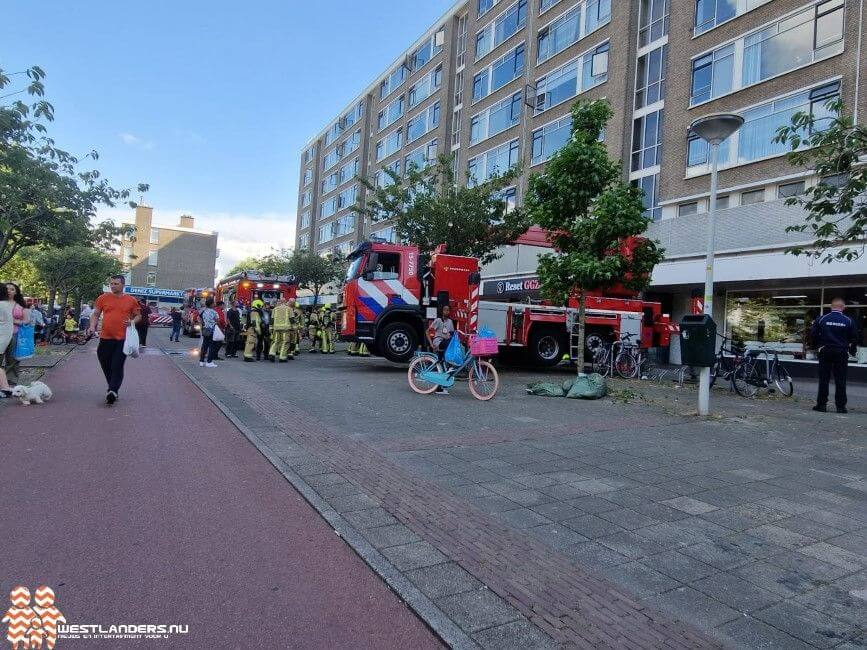 Middelbrand aan de Beresteinlaan