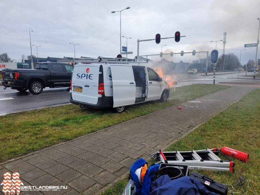 Voertuigbrand aan de N223