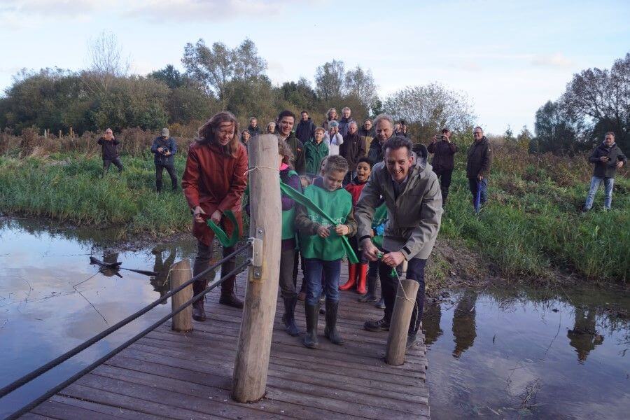 Vrolijke opening speelnatuur Abtswoudse bos